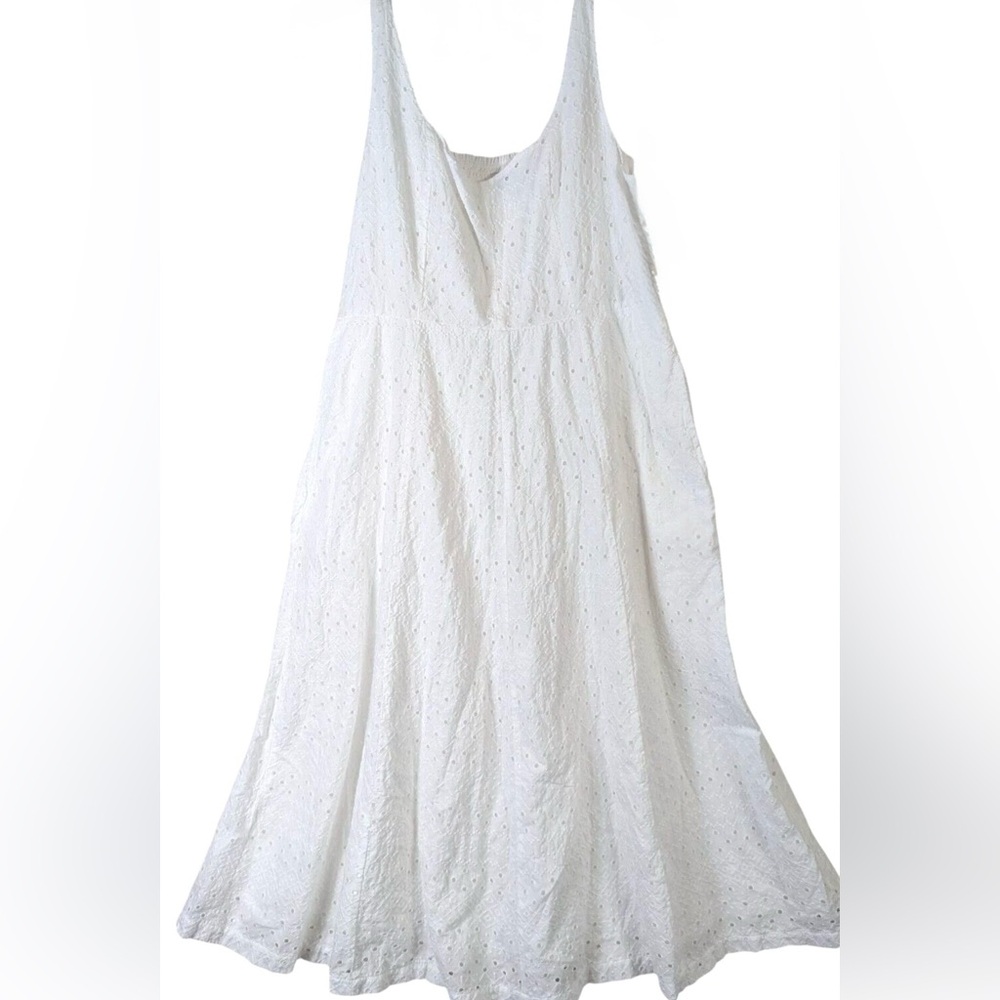 Old Navy white Eyelet Midi Dress